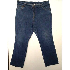 Womens Jeans 20W Straight/boot STRETCH Blue distressed Mainstreet Blues 41x28.5